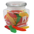 3 1/8" Howard Glass Jar w/ Swedish Fish